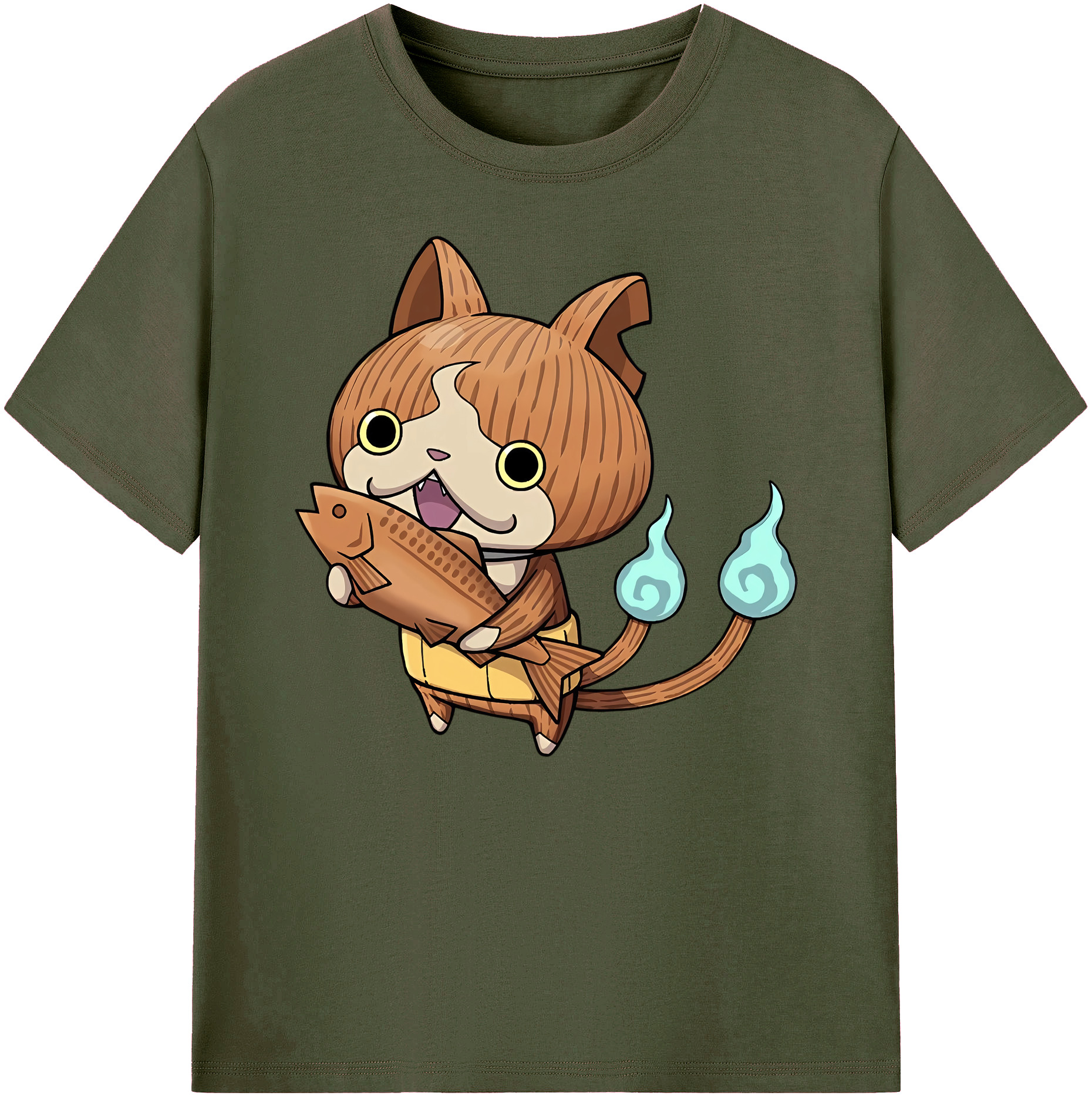 （画像用） 妖怪ウォッチ Yo-kai Watch 綿100％ メンズ半袖Tシャツ｜肌触りやわらか＆通気性